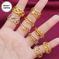 NEW Adult Cross Ring 24k Gold Titanium Gold Bangkok Gold 2025 A16