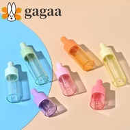 GAGAA 7 Pcs Mini Dropper Bottle Set, Reusable Refillable Glass Essential Oil Vials, Multicolored|Col