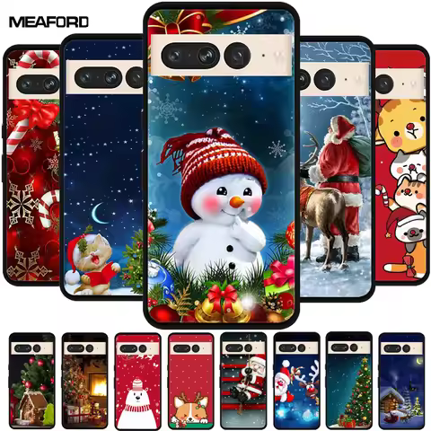 Christmas Lovely Cover For Google Pixel 9 5G Case Pixel 9 Pro XL 8Pro 8A Soft TPU Silicone Cover for