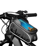 Wheel Up - Roadbike Basikal Cycling bag &amp; MTB Bicycle Mountain Bike Front Bag Waterproof Frame Saddle Phone Case