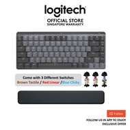 [Bundle] Logitech MX Mechanical Mini Wireless Keyboard Graphite + Logitech MX Palm Rest for MX Keys
