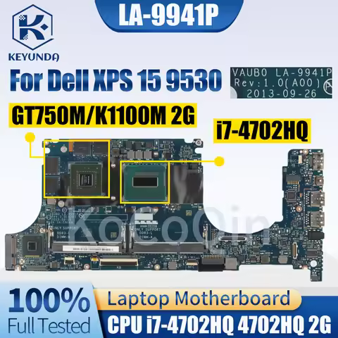 For Dell Precision M3800 XPS 9530 Notebook Mainboard LA-9941P 0T37HN 0PD4J1 0R99XN 0530H3 I7 GT750M 