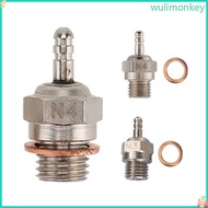 WU Universal Glow-Plug N3-N4 Spark Engine Part For HSP RC Car Part Suits For 5%-40% Methanol-Fuel