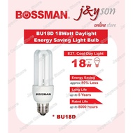 BOSSMAN BU18D 18W PLCE Energy Saving Light Bulb 3U Tube E27 ( Cool Daylight ) 18w=100w