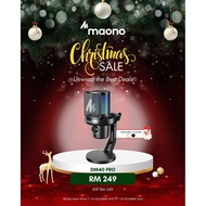 MAONO DM40 PRO AI Wireless Desktop Microphone with RGB for Gaming in Black/White