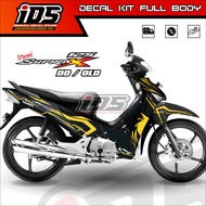 Decal Supra X 125 Old Full Body Stiker Supra X 125 Lama Full Body Desain Racing