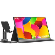 ARZOPA Portable Monitor & Tablet Stand, 15.6'' 1080P FHD Laptop Monitor & Adjustable & Foldable Stur