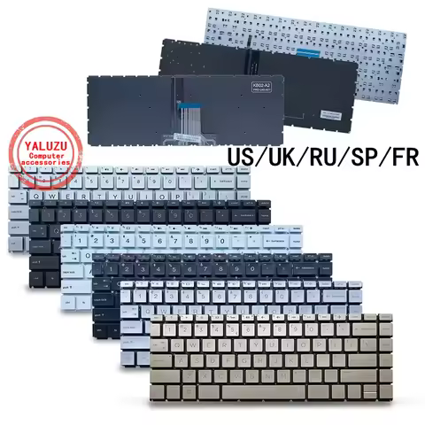 US/UK/RU/SP/FR Laptop Keyboard For HP 14-FR 14S-DK 14S-DF 14S-DR 14S-FR 14T-CD 14Q-CS 14M-CD 14G-BR 