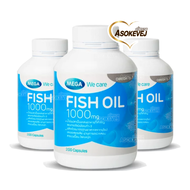 Mega We Care Fish Oil 1000mg 200 Capsules เมก้า วีแคร์ ฟิชออย 1000 มก. 200แคปซูล (3ขวด)