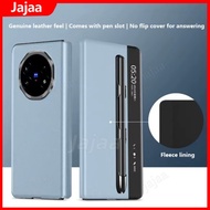 Leather Smart View Windows Flip Phone Case For Honor Magic V5 V3 V2 VS 2 5G With Touch Pen Slot Prot