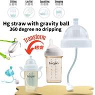 Hegen straw head cup accessories / Hegan Handler / Baby Bottle Silicone Nipple (Medium/Fast) / Putti