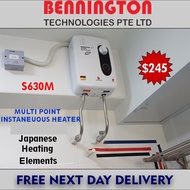 Fiveyear warranty BENNINGTON S630M MULTIPOINT INSTANTANEOUS ELECTRIC WATER HEATER  Singapore Product