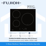 FUJIOH FH-ID5130 3 Zone Induction Hob (SCHOTT CERAN CERAMIC GLASS) 590mm FH-ID 5130