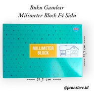 Buku Gambar Milimeter Block F4 SIDU - Stationery Kertas Paper Note