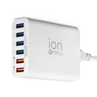 ion - 雙Qualcomm Quick Charge 3.0 12A 60W 6 USB 輸出家居及旅遊便攜式智能充電器