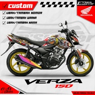 Stiker Dekal Verza 150 Variasi Skotlet motor full body - Sticker Decal Motor Honda Verza 150 AR-009