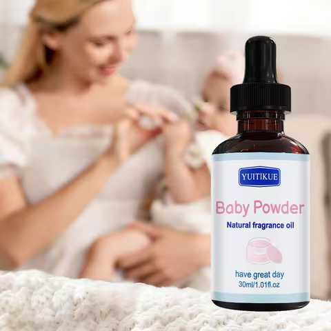 Yuitikue Baby Powder Fragrance Oil, 30ml Natural Scented Essential Oil for Diffuser, Candle Making &