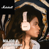 MARSHALL - MAJOR V 頭戴式藍牙耳機 奶油白