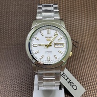 [TimeYourTime] Seiko 5 Automatic Stainless Steel White Dial Day Date Analog Watch SNKK07K1