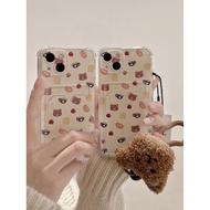 Card holder Bread Bear Soft Casing hp Samsung A07 a55 a54 a24 a05 a05s a15 a25 s21 fe s23 fe a32 a34