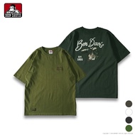 BEN DAVIS WILD WEST EMB TEE American Guitar Ape Man Cactus Embroidery Short T 4 Colors Graphic Tee