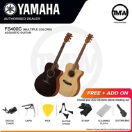 Yamaha FS400C Spruce Top Beginner Acoustic Guitar [LIMITED STOCK/PREORDER] Concert Body Venetian Cutaway Natural/Black C