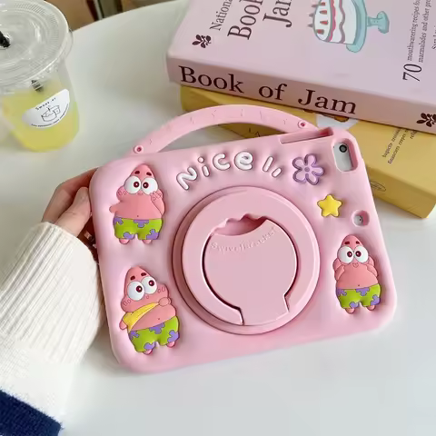 For Samsung Galaxy Tab S6 A7 Lite A8 A9 Plus 8.7 10.1 in 11 inth Cute Cartoon Patrick Star Silicone 