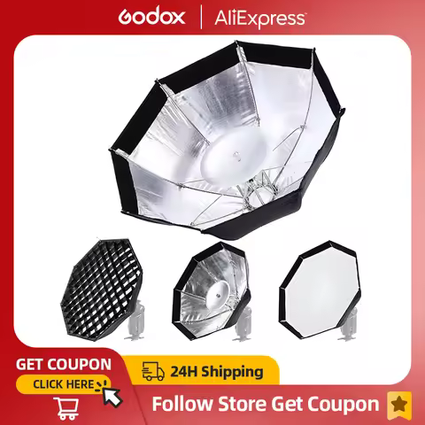 Godox AD-S7 Multifunctional Soft Box Octagonal Honeycomb Grid Umbrella Softbox for WITSTRO Flash Spe