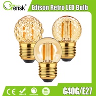 E27 1W LED Edison Bulb Creative Retro 220V Bulb 10W Equivalent Warm White Dimmable Filament Bulb Vintage Decoration LED Light Bulb for home