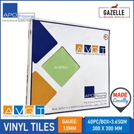 Apo Floor Vinyl Tiles AVQT 1.3mm - Avocado 60pcs / Box 5.4sqm Coverage 300mm x 300mm