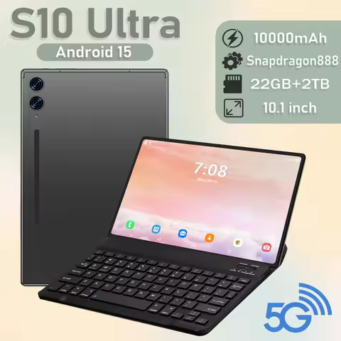 2025 New S10 Ultra Original Tablet Android 15 22GB+2TB Tablette 10.1inch Touch Tablets PC WIFI Globa