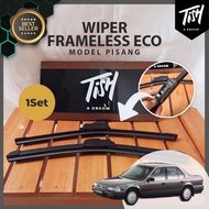 Accord Maestro CB7 1990-1993 Frameless Elastic Rubber WiperFL 2 pcs