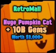 10B Gems + Huge Pumpkin Cat (Pet Simulator X)