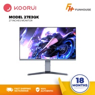 KOORUI 27E3QK (Powered by HKC) 27" WQHD (2560x1440), 240Hz, 1ms, Extreme Low Motion Blur, FreeSync G-sync Compatible, HDR 400, HDMI DisplayPort 2K Monitor, VESA Mountable, Black Gaming Monitor