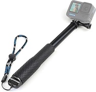 SOONSUN 45'' Aluminum Waterproof Extension Monopod Pole Selfie Stick for GoPro Hero 12 11 10 9 8 7 6 5 4, Max, Mini, Fusion, Session, Insta360 X2 X3, GO3, Osmo Action 3 4, AKASO Camera