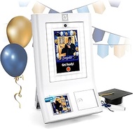 HP Sprocket Photo Booth Machine Instant Color Photo Printer - 10.1" Touchscreen, LED Ring Light - Cu