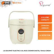 La Gourmet Electric 0.8L Rice Cooker RC08DGMG Digital Ceragan Ceramic AI Detector RC08DGVC Periuk Na