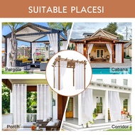 【100% Original】Outdoor waterproof curtains, curtains, modern gazebo, balcony, sunshade, sunscreen