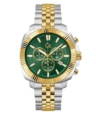 Guess Collection-Flair Coussin Chrono Metal-Men-Watches-Silver
