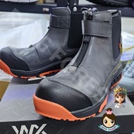 🎌日本🎌 【現貨▪️即寄】ASICS WX 灰黑色中筒安全鞋 26.5cm US9 EU42.5 超輕巧耐油消臭 JSAA A級防滑 War game 地盤工地廚房運輸搬運車房維修出行街山工廠電單車 