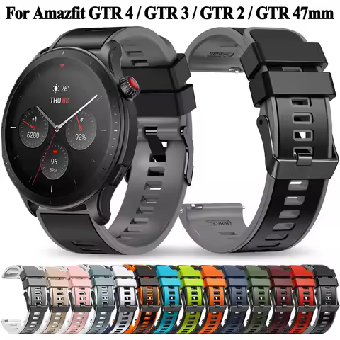 Watchband For Amazfit GTR 4 3 2 Silicone Watch Band Strap Bracelet For Amazfit GTR47mm Balance Cheet