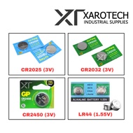 1pc(Biji) Alkaline LR44 1.55V Battery / CR2016/CR2023/CR2025/CR2045 3V (50 Cent Size) Lithium CMOS B