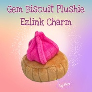 💎 Gem Biscuit Plushie Ezlink Charm 💝Free Charm Protector Cover💝