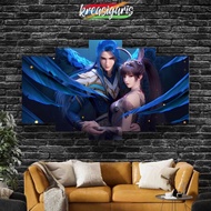 Donghua SOUL LAND Wall Decoration 100x60 CM TANG SAN DOULUO DALU I 1 Set Contains 5 Pcs poster I Wal