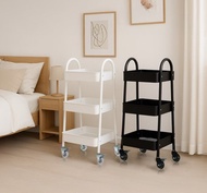 AXL 工業風 全鐵製 三層收納推車 附輪可移動層架 多功能收納架