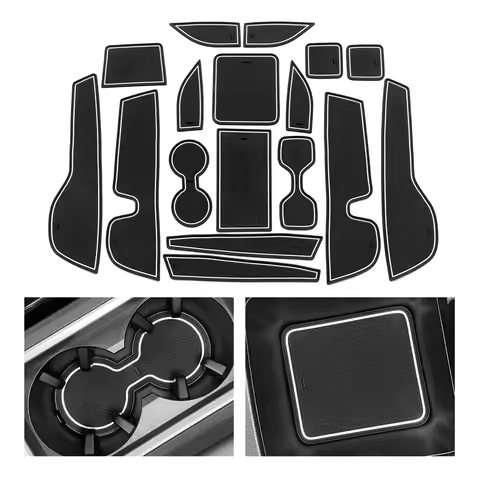 Car Gate Slot Mat for Mitsubishi Outlander 2023 + Anti-Slip Door Groove Cup Pad Interior Accessories