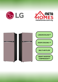 LG 493L Top Freezer Fridge in Clay Pink Finish GN-B452PPFK