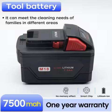 BNN GJD-Milwaukee 18V 6.0A For Milwaukee M18 18V Replacement For Milwaukee M18B5 XC Li-ion battery 4