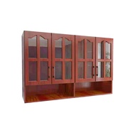 G.House Online CLOSE ตู้แขวนหน้ากระจกพร้อมชั้นวางของ 120 ซม. 32×120×80 ซม. MADERA-G120 สีสักแดง ของแ