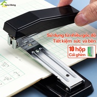 Milada 360 degree rotating book stapler, convenient 360 degree rotating paper stapler, middle staple